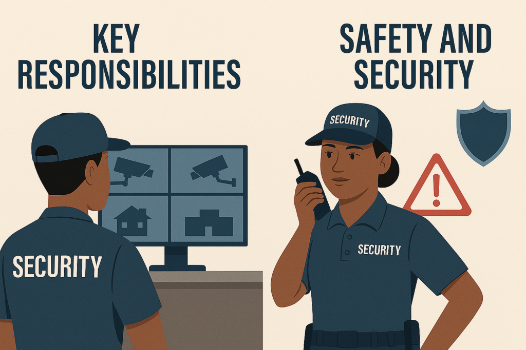 Key Responsibilities – Safety + Security
